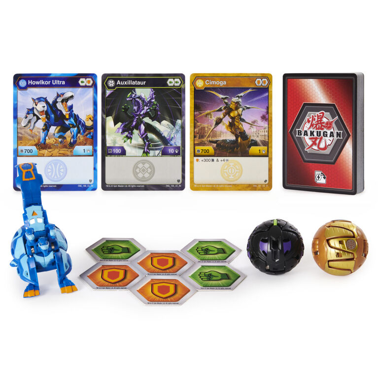 Bakugan Pro, Armored Elite Starter Set with Howlkor Ultra, 2 Bakugan
