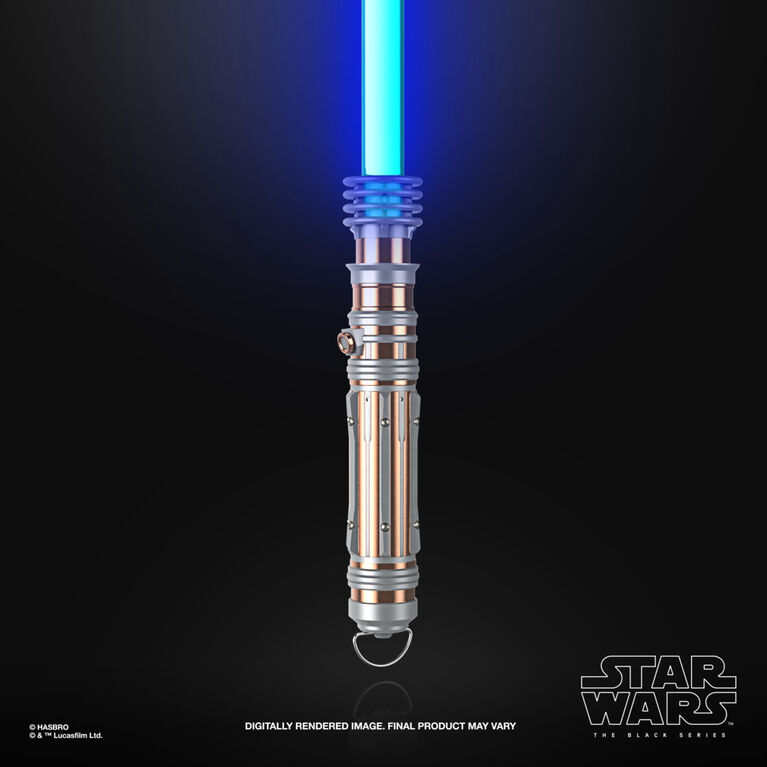 Star Wars The Black Series, sabre laser Force FX Elite d'Obi-Wan Kenobi  avec LED et effets sonores, article de cosplay pour adultes 