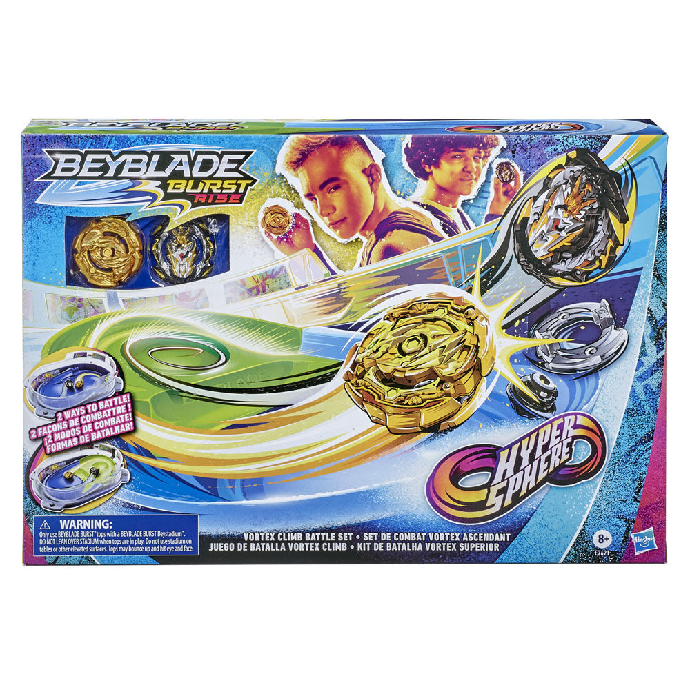 Beyblade Burst Rise Hypersphere Vortex Climb Battle Set - Complete with  Beystadium, 2 Battling Top Toys and 2 Launchers