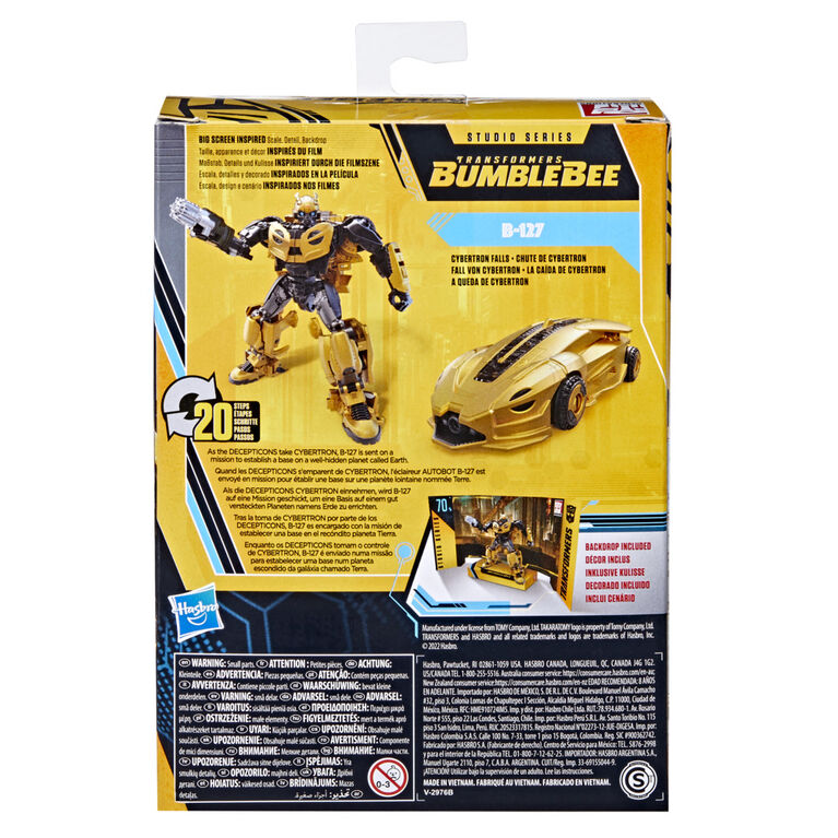 Transformers Toys Buzzworthy Bumblebee Studio Series Deluxe Class 70BB B-127 Transformers: Bumblebee Action Figure