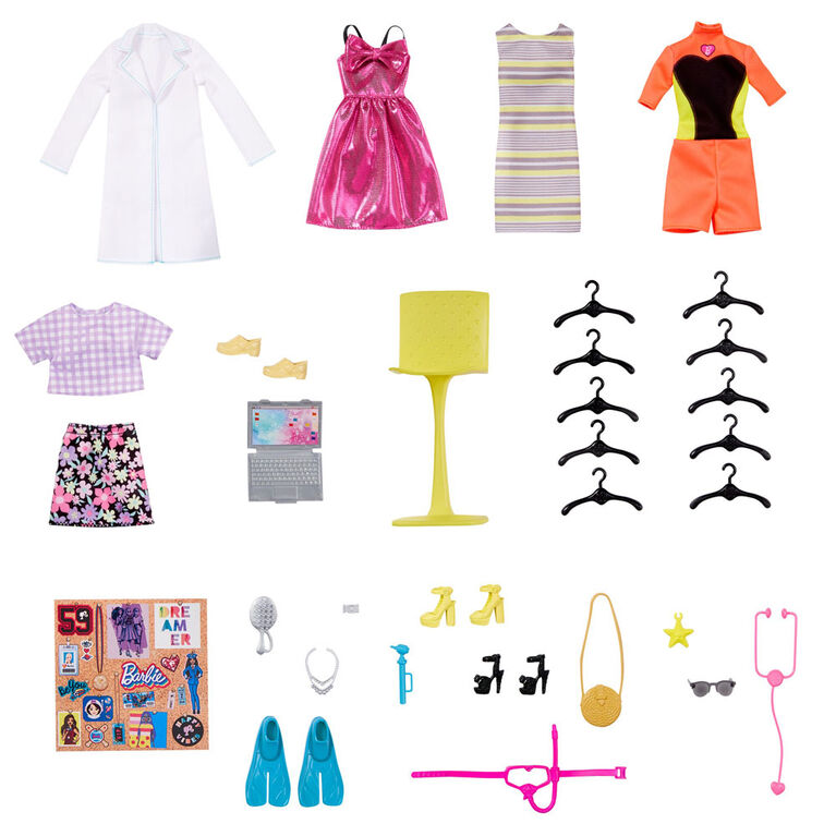 Barbie-Dressing Deluxe-Poupée Barbie blonde et plus de 25 accessoires