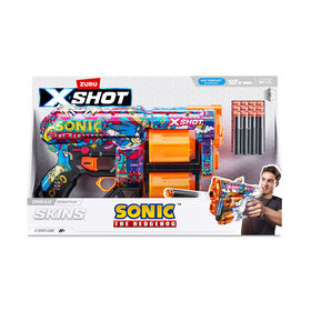 XSHOT Skins Dread Blaster - Robotnik Skin (12 Darts) by ZURU