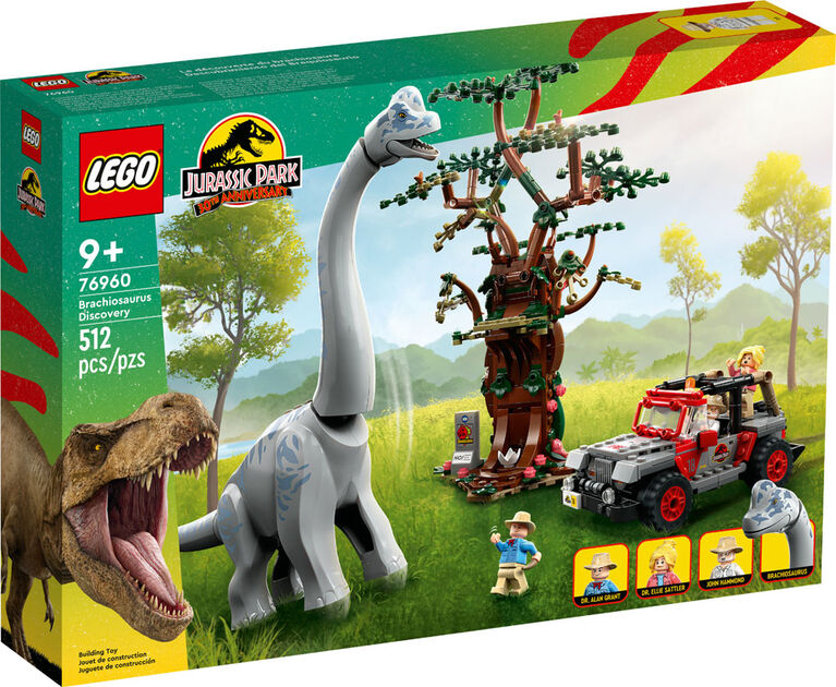 LEGO Jurassic Park Brachiosaurus Discovery 76960 Building Toy Set (512 Pieces)