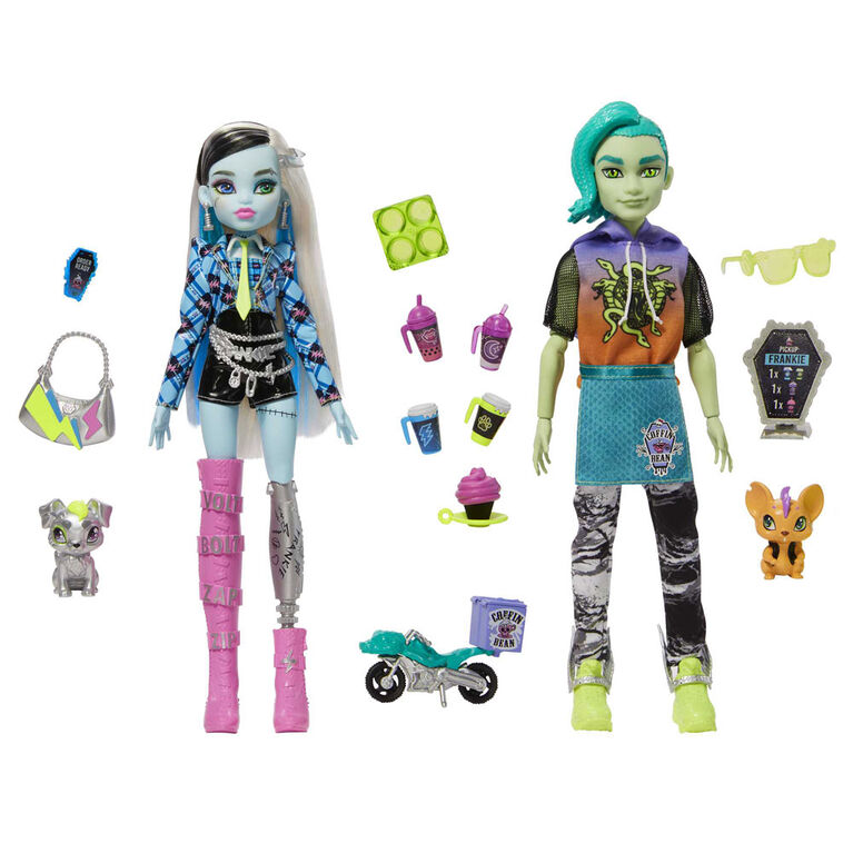 Monster High Deuce + Frankie Coffee Break Dolls