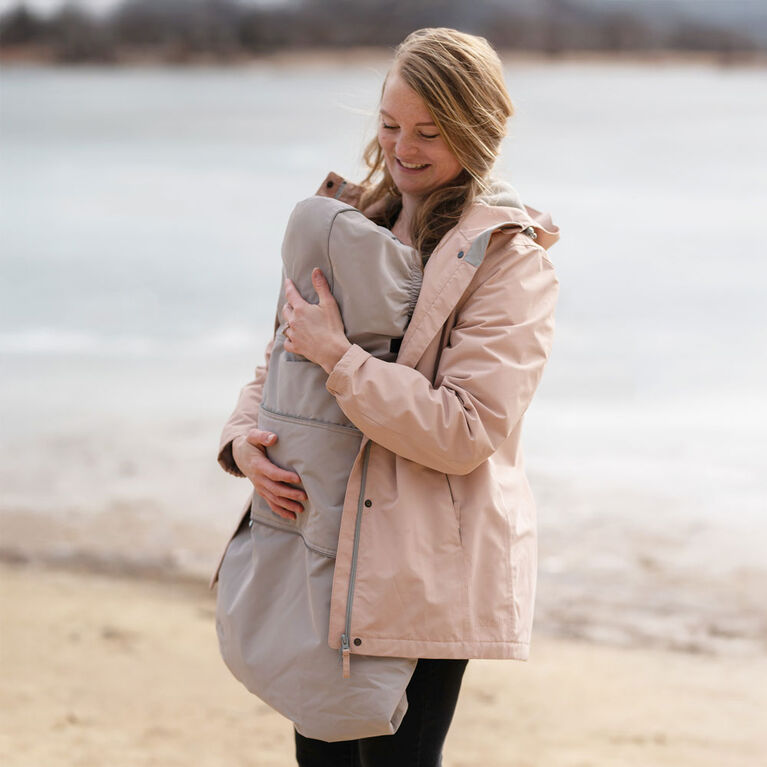 Couverture Imperméable pour Porte-Bébé | Gris Pierre - Taille Unique