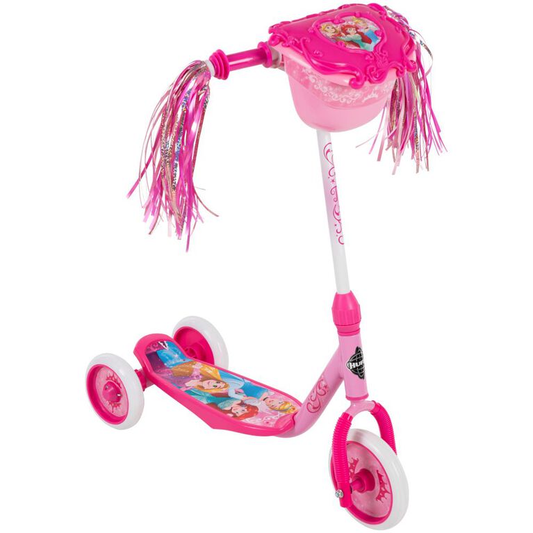 Huffy 3-Wheel Preschool Scooter featuring Disney Princesses, Pink - R Exclusive