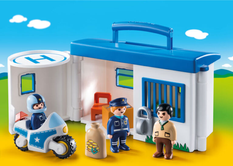 Playmobil - Wiltopia - Commissariat de police transportable