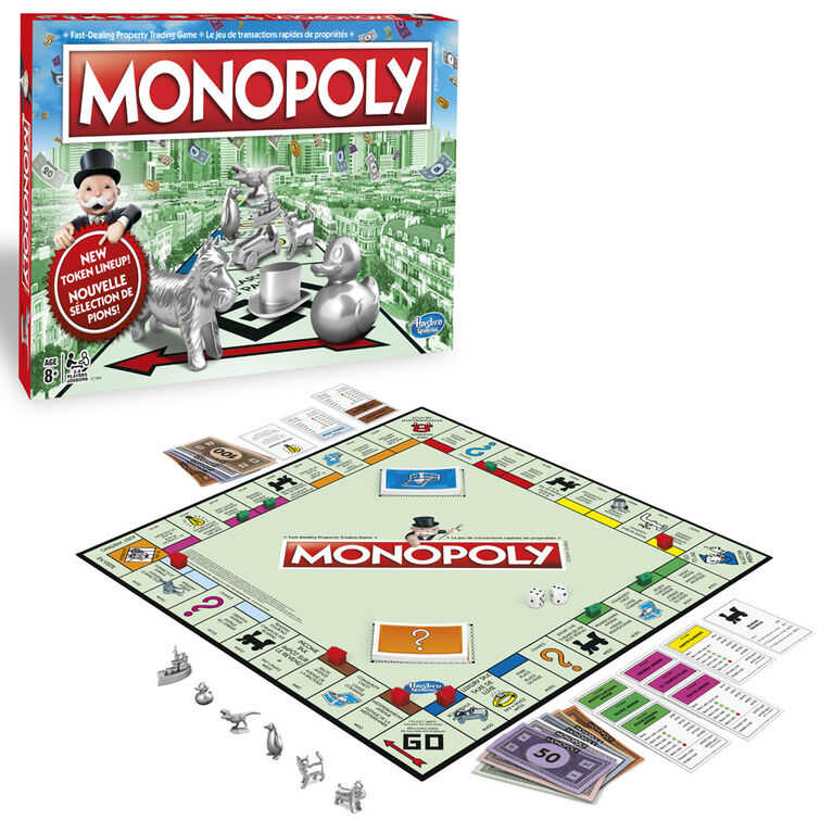 Hasbro Gaming - Monopoly - les motifs peuvent varier