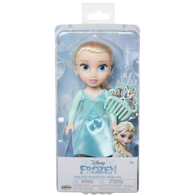 Elsa Petite Poupée Avec Corsage Dur Pailleté et Peigne