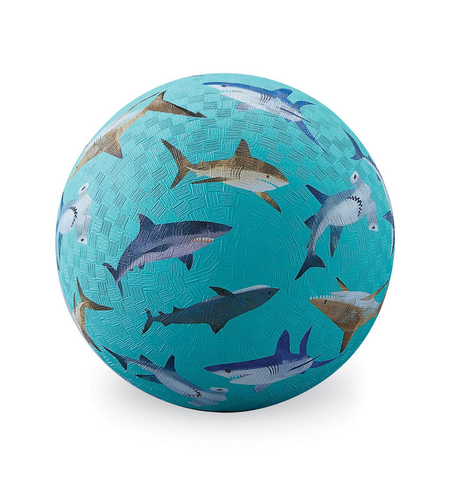 7 Inch Shark Playground Ball Aqua