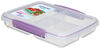 Sistema To Go Multi Split Meal & Food Container with Dividers & Clips, 820 mL, Colour May Vary