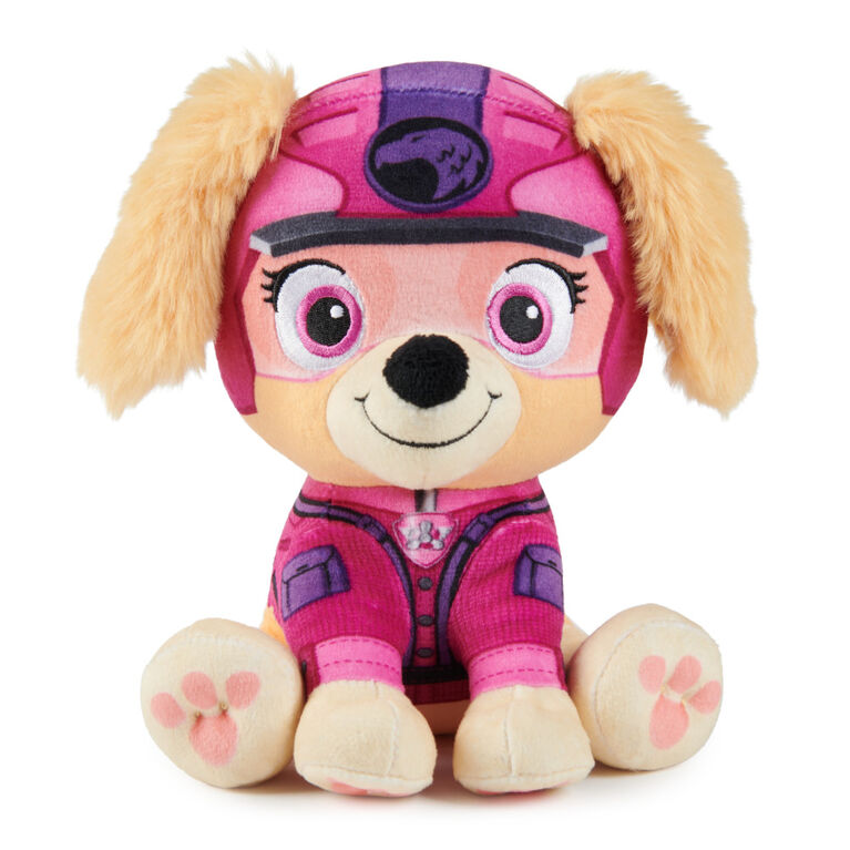 PAW Patrol Jungle Pups, Peluche Stella de 20,3 cm, animal en peluche