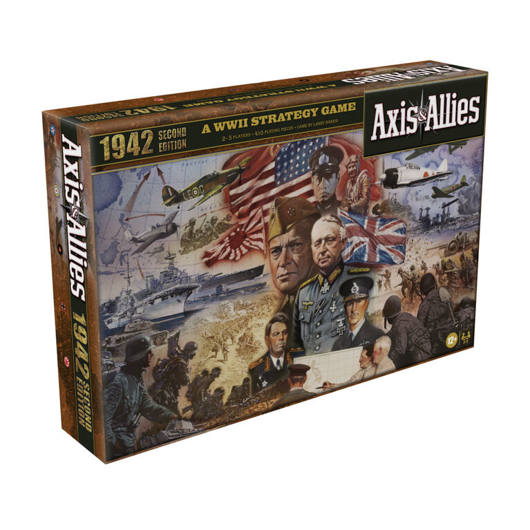 Avalon Hill Axis and Allies, jeu de stratégie, Seconde Guerre mondiale (1942) avec très grand plateau - Édition anglaise
