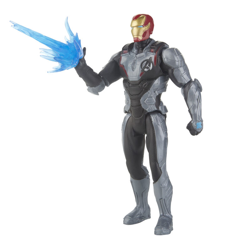 Marvel Avengers : Phase finale - Figurine Iron Man de 15 cm avec costume d'équipe.