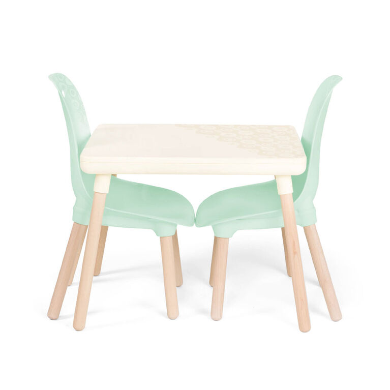 B. toys Kid Century Modern: Table and Chair Set - Mint Furniture for Kids
