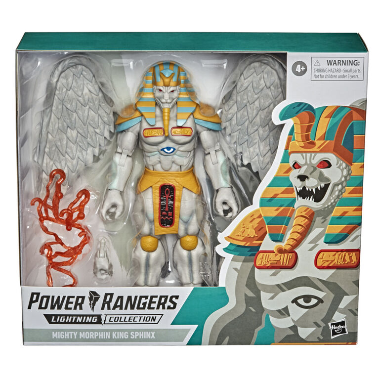 Power Rangers Lightning Monsters Mighty Morphin, figurine de King Sphinx