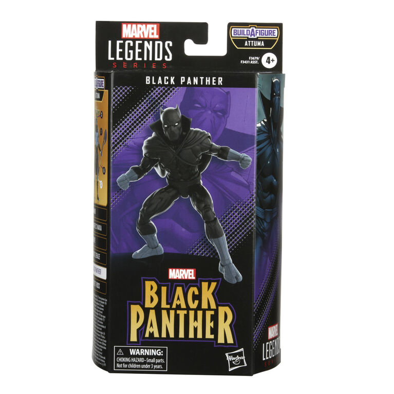 Marvel Legends Series Classic Comics Black Panther 6-inch Marvel Comics Action Figure Toy, 2 Accessories, 1 Build-A-Figure Part