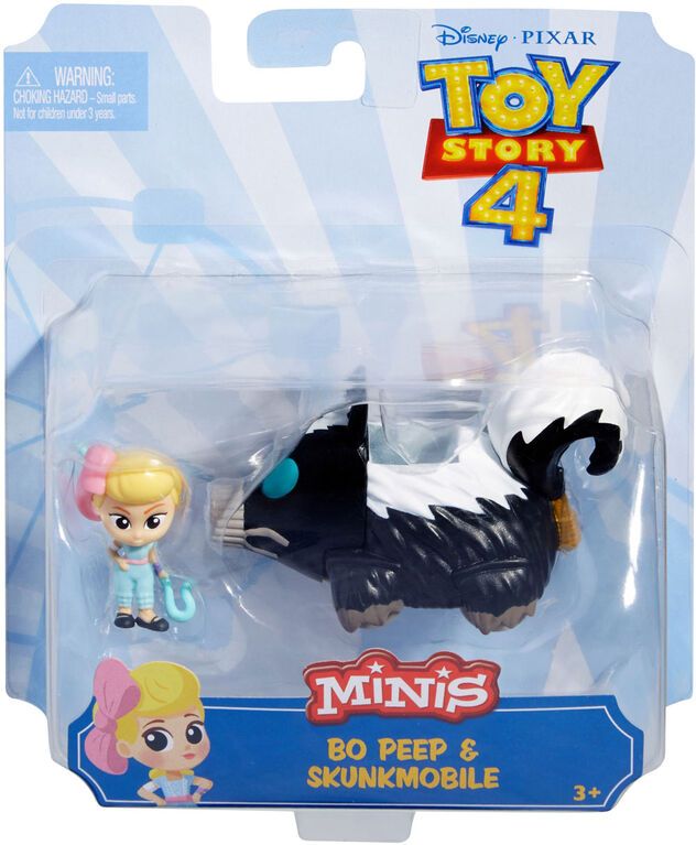 Disney Pixar Toy Story 4 Mini Bo Peep and Skunkmobile