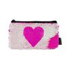 Style Lab Magic Sequin Heart Pouch
