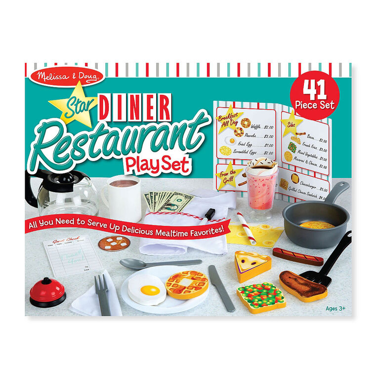 Melissa & Doug - Star Diner Restaurant Play Set - styles may vary