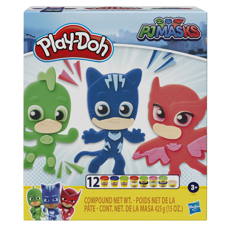 Play-Doh PJ Masks Hero Set Arts and Crafts Activity Toy with 12 Cans of Non-Toxic Modeling Compound