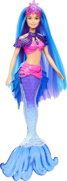 Barbie - Mermaid Power - Poupée Barbie "Malibu" Roberts Sirène, animal