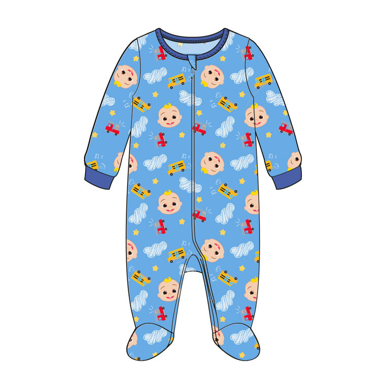 CoComelon – Combinaison pyjama autobus – Bleu – Taille 12 à 18 mois – Exclusif à Toys R Us