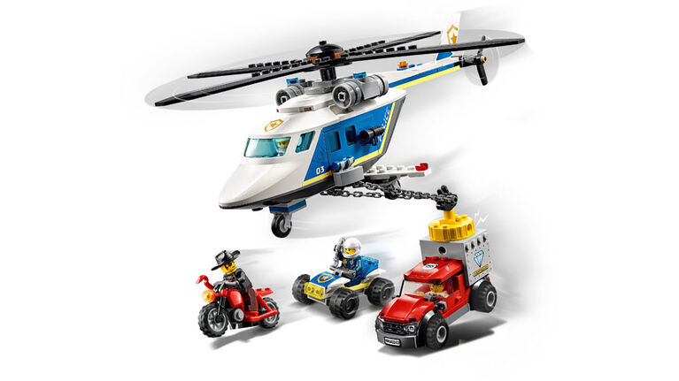 LEGO City Police L'arrestation en hélicoptère 60243 (212 pièces)