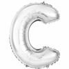 14" Silver Letter Balloons - C