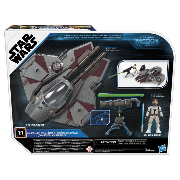 Star Wars Mission Fleet Stellar Class Obi-Wan Kenobi Jedi Starfighter