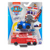 PAW Patrol, True Metal Camion de pompier d'équipe en métal moulé avec voiture de Chase à l'échelle 1:55