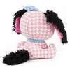 P.Lushes Designer Fashion Pets Cala Bassethound Dog Premium Stuffed Animal Soft Plush with Glitter Sparkle, Pink and Black, 6"