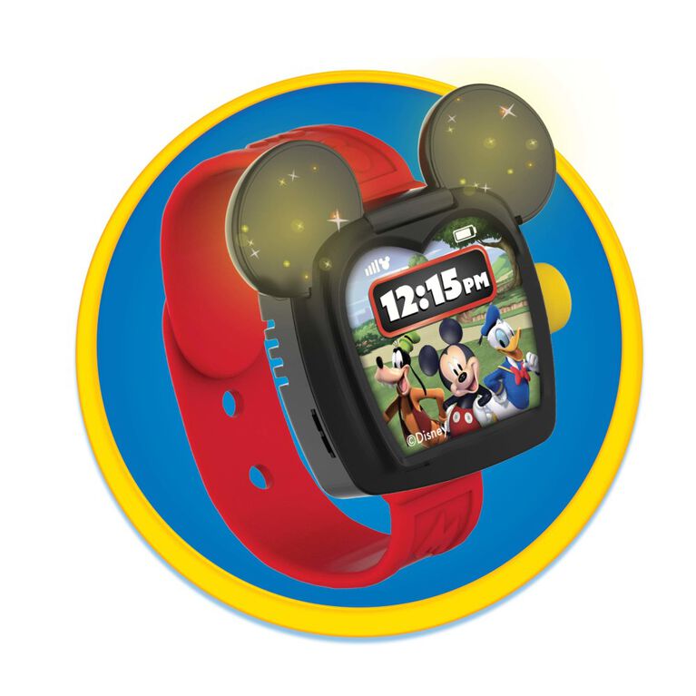 Disney Junior Mickey Mouse Funhouse Smart Watch, Toy with Lights and Sounds - English Edition