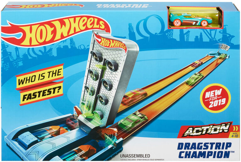 Hot Wheels Dragstrip Champion, Playset - English Edition