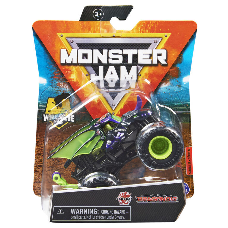 Monster Jam, Official Bakugan Dragonoid Monster Truck, Die-Cast Vehicle, Arena Favorites Series, 1:64 Scale