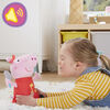 Peppa Pig Peppa chante, peluche chantante avec robe rouge pailletée et boucle, chante 3 chansons - Édition française