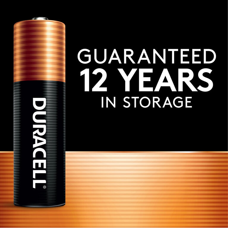 Piles Duracell coppertop Alcalines AA - 12 unités