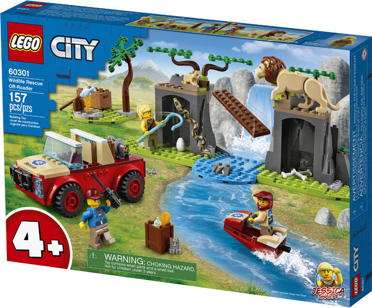 LEGO City Wildlife Le tout-terrain de sauvetage d'animaux 60301 (157 pièces)