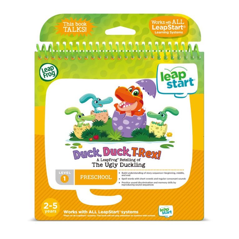 LeapFrog LeapStart Duck, Duck, T-Rex! - A LeapFrog Retelling of The Ugly Duckling - Édition anglaise