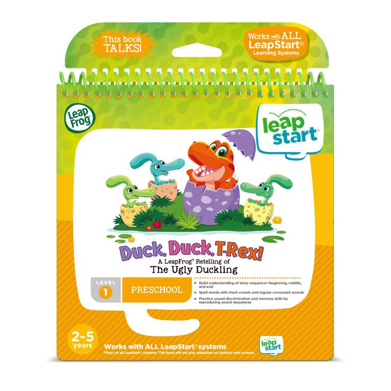 LeapStart Duck, Duck, T-Rex! - A Retelling of The Ugly Duckling Activity Book - English Edition