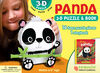 3D Puzzle and Book - Panda - English Edition