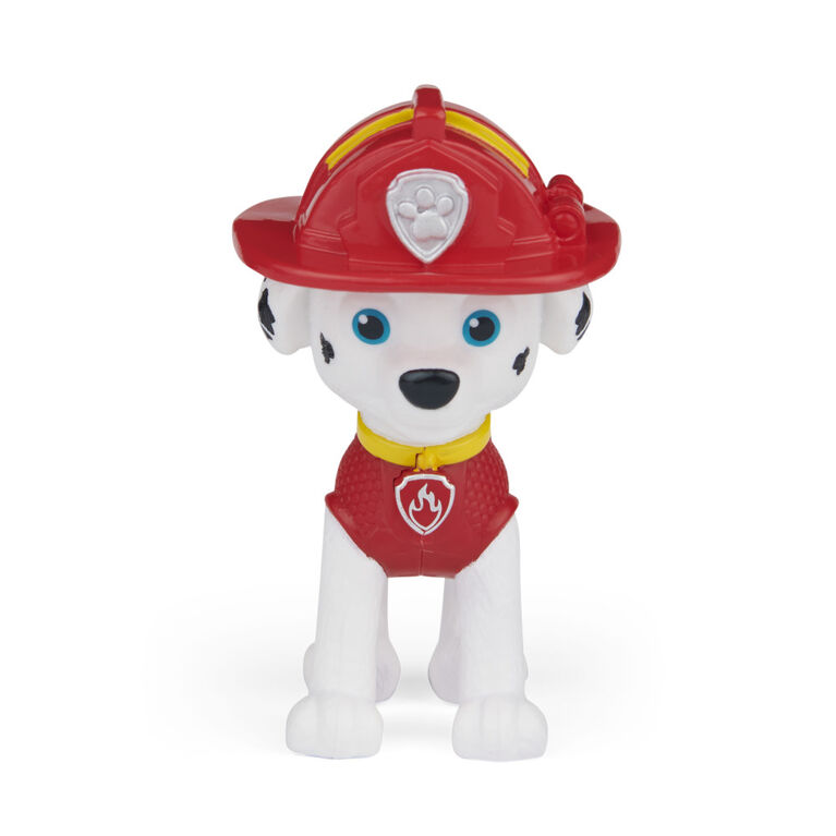 PAW Patrol, Movie Collectible Marshall Action Figure with Clip-on Backpack and 2 Projectiles