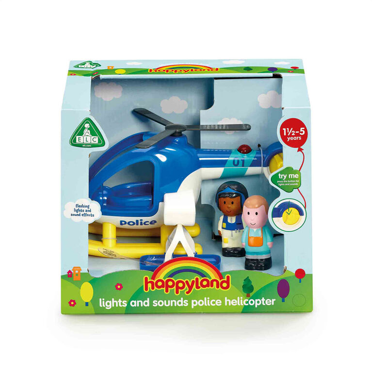 Early Learning Centre Happyland Lights And Sounds Police Helicopter - Édition anglaise - Notre exclusivité