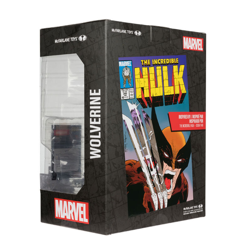 Marvel Wolverine 1:6th Scale Collectible with Scene (The Incredible Hulk #340)