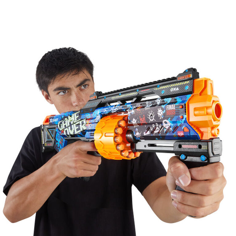 Zuru X-Shot Skins Last Stand Dart Blaster - Game Over (16 Darts)