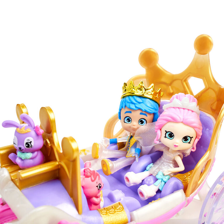 Corrosse de mariage Royale Shopkins Happy Places avec Pony et Petkins à l'intérieur