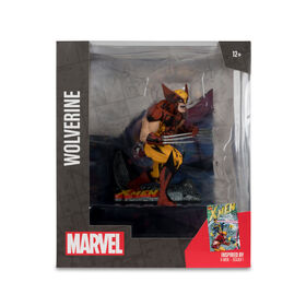 Marvel Wolverine Figure Pos&eacute;e &agrave; l'Echelle 1:10 avec Sc&egrave;ne - (X-Men n&deg;1)