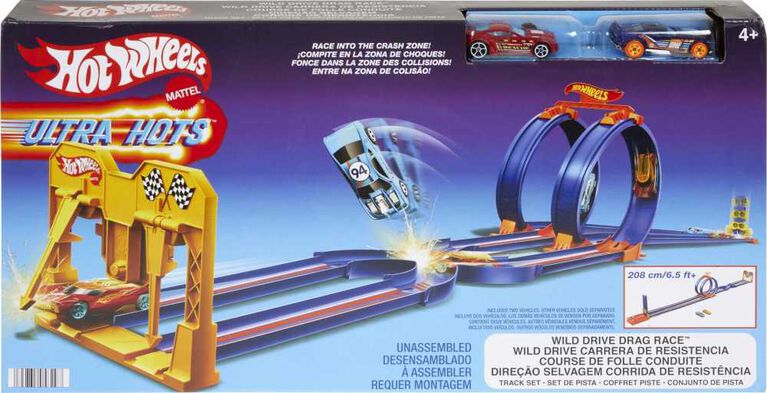 Hot Wheels Ultra Hots Wild Drive Drag Race - R Exclusive
