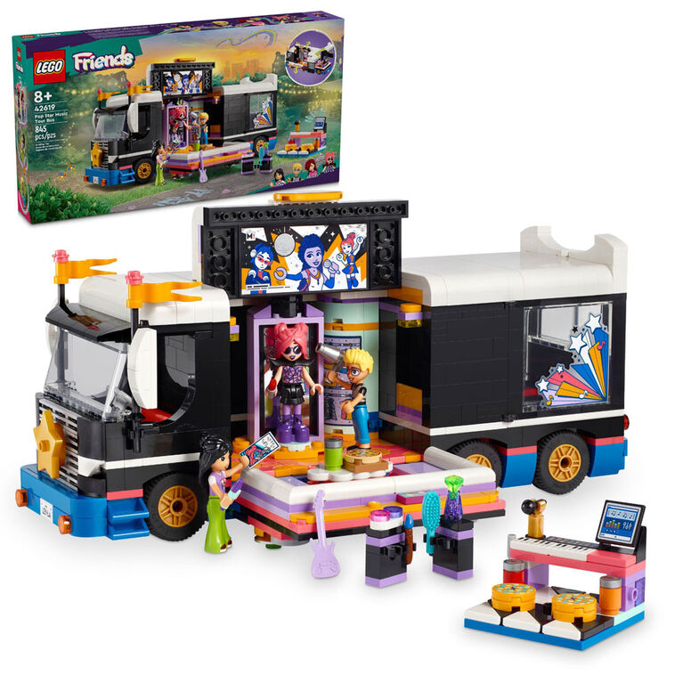 Jouet LEGO Friends L'autobus de tournée musicale de la pop star 42619