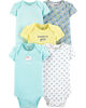 Carter's 5-Pack Elephant Original Bodysuits - Mint, 18 Months